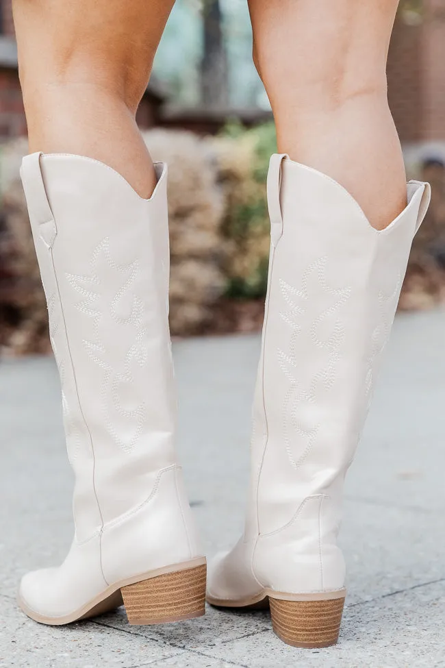 Charlotte Stone Leather Cowboy Boots FINAL SALE