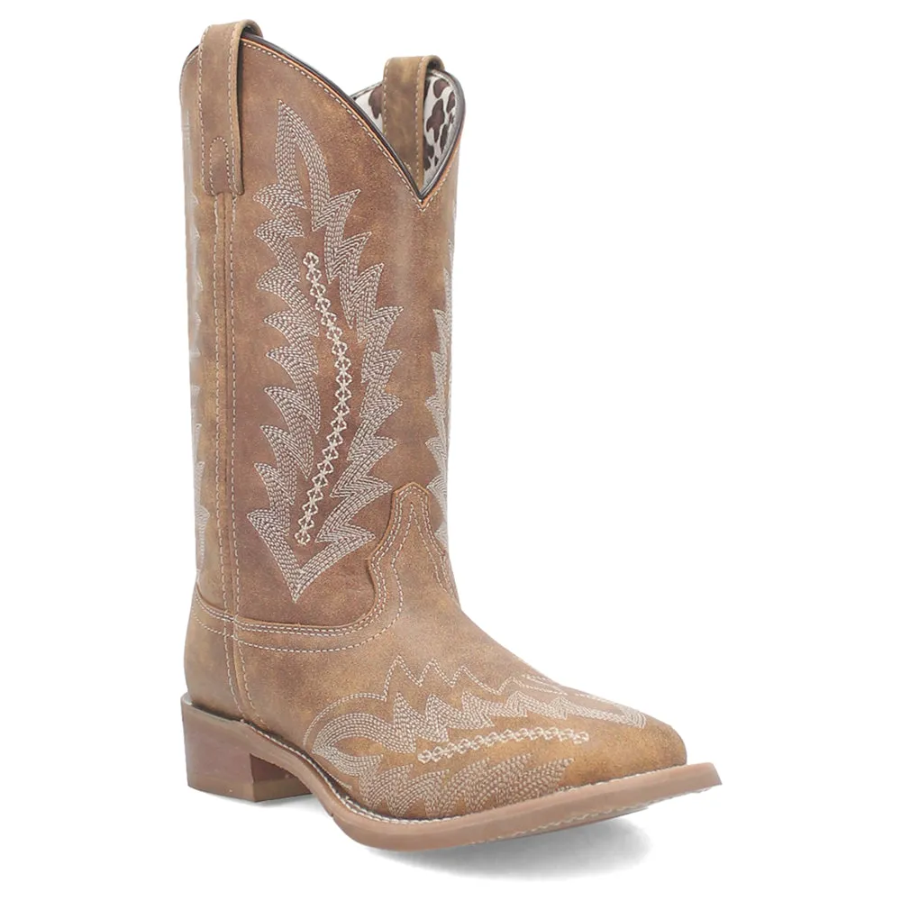 Cheyenne Embroidered Square Toe Cowboy Boots