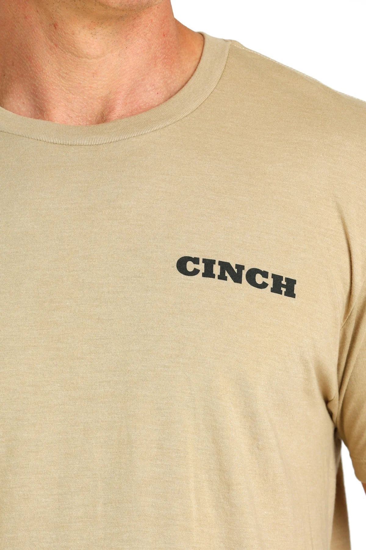 Cinch Men's Watering Hole Graphic Logo T-Shirt in Cream