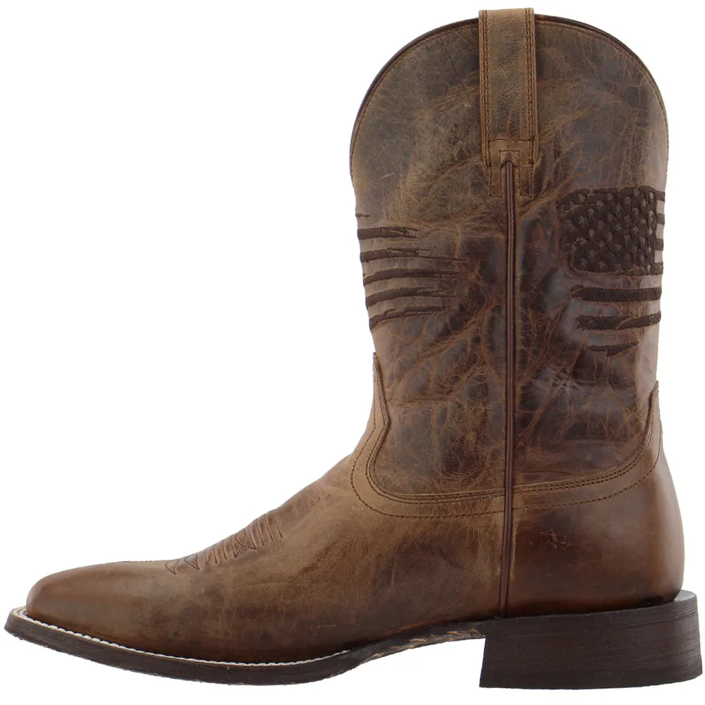 Circuit Patriotic Square Toe Cowboy Boots