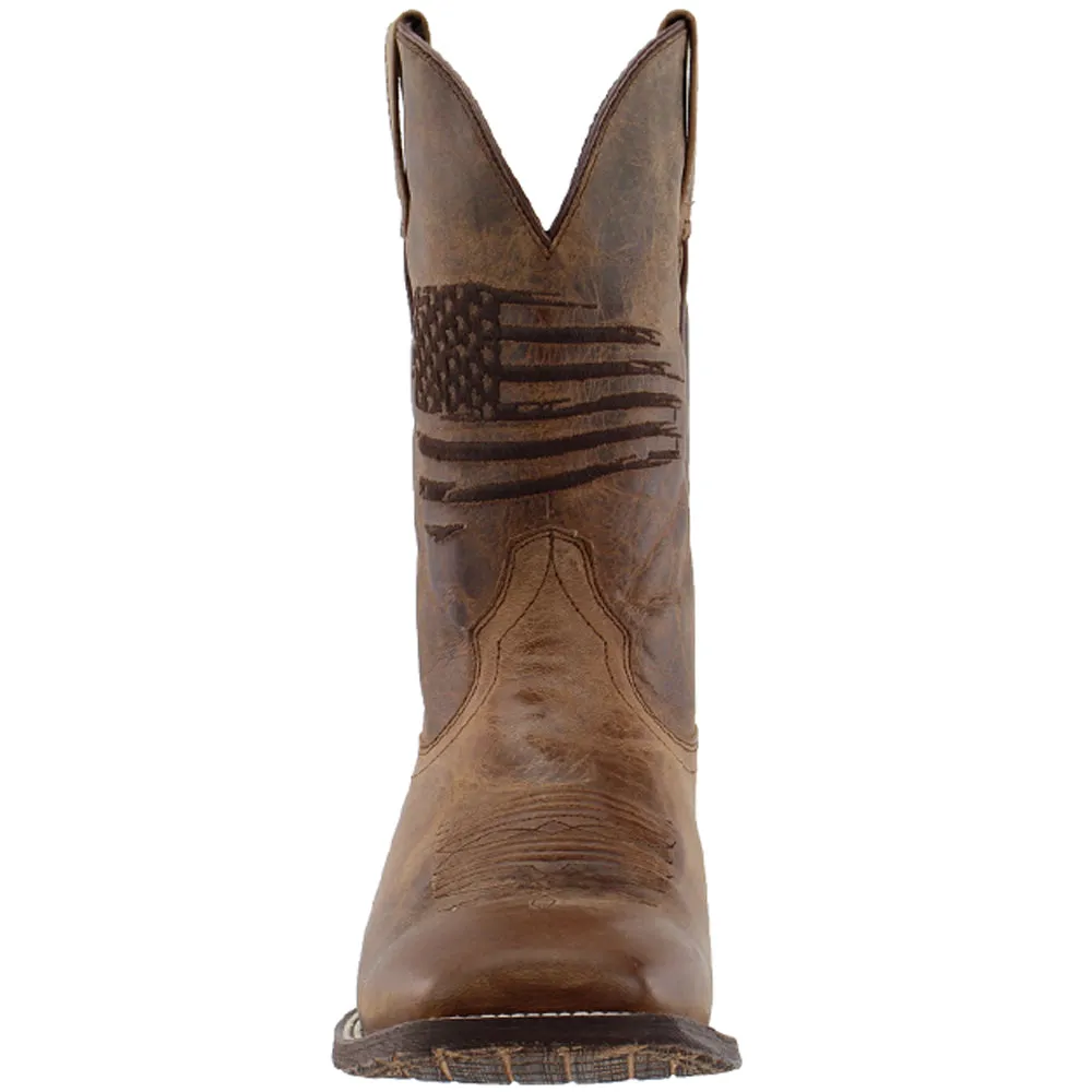 Circuit Patriotic Square Toe Cowboy Boots