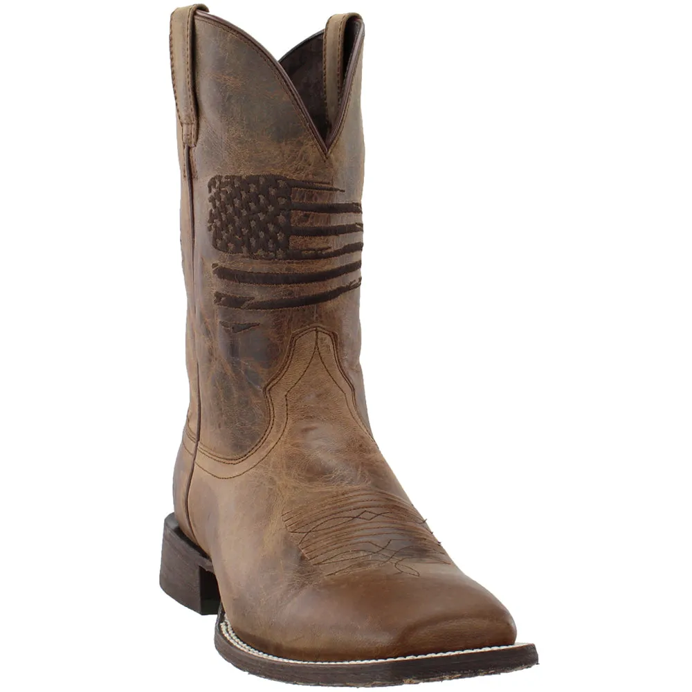 Circuit Patriotic Square Toe Cowboy Boots