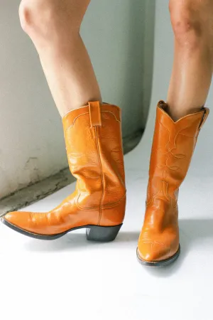 Cognac Mahan Cowboy Boots