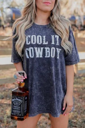 Cool It Cowboy Graphic Tee - Black