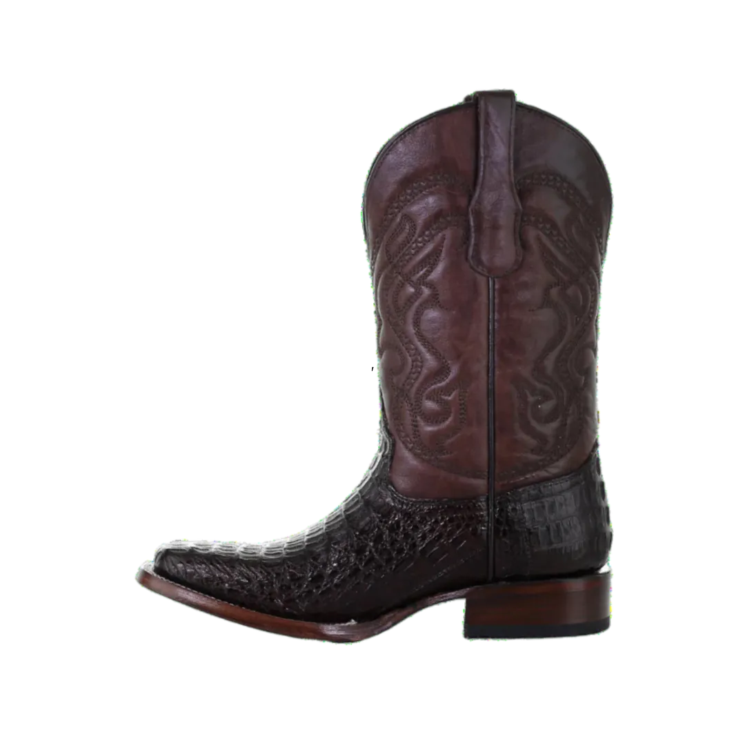 Corral Men's Caiman Embroidery Cowboy Boots