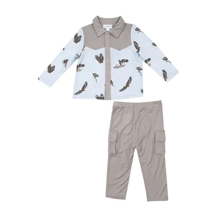 Cowboy Bald Eagles Top & Pants