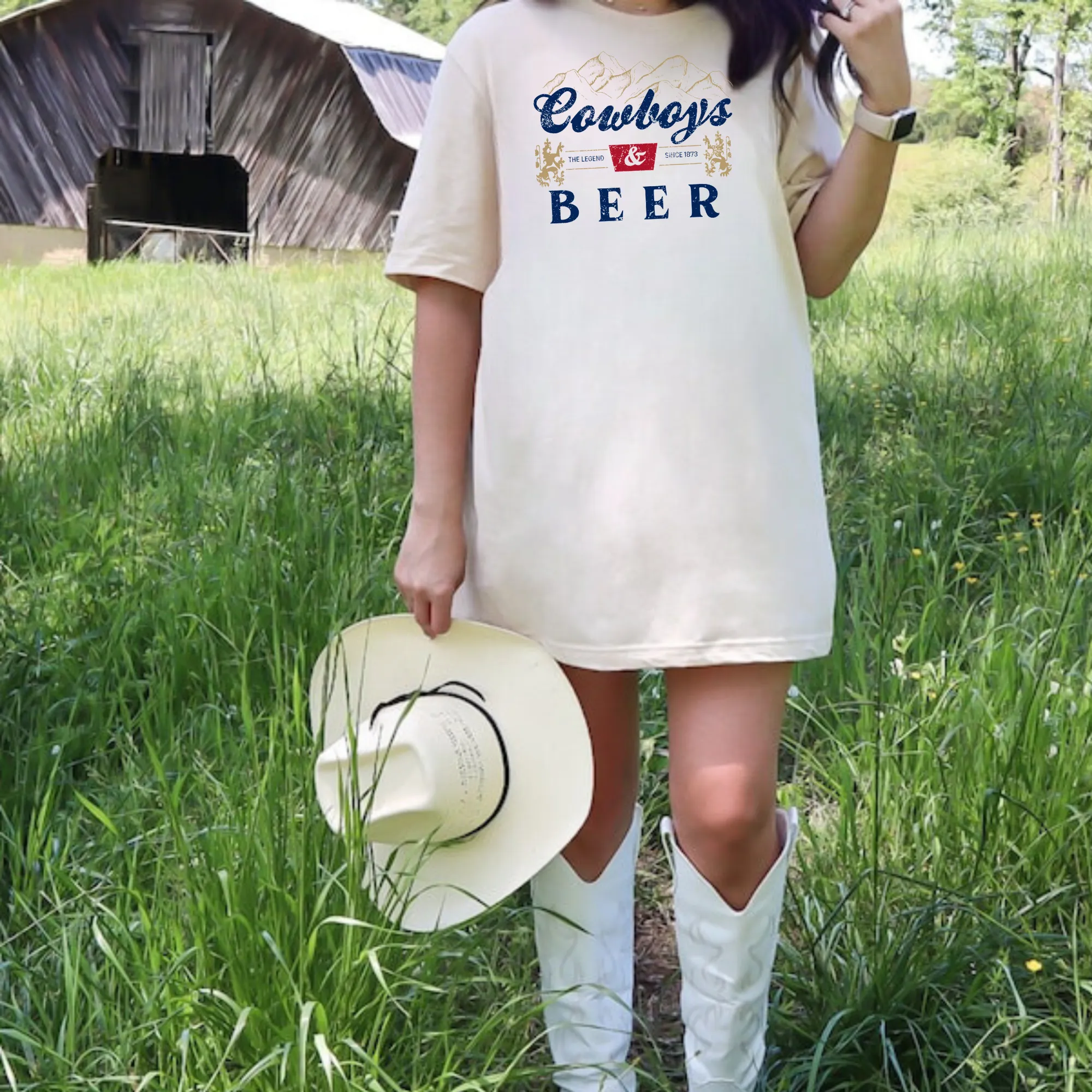 Cowboys and Beer Shirt | Western Cowgirl Shirt