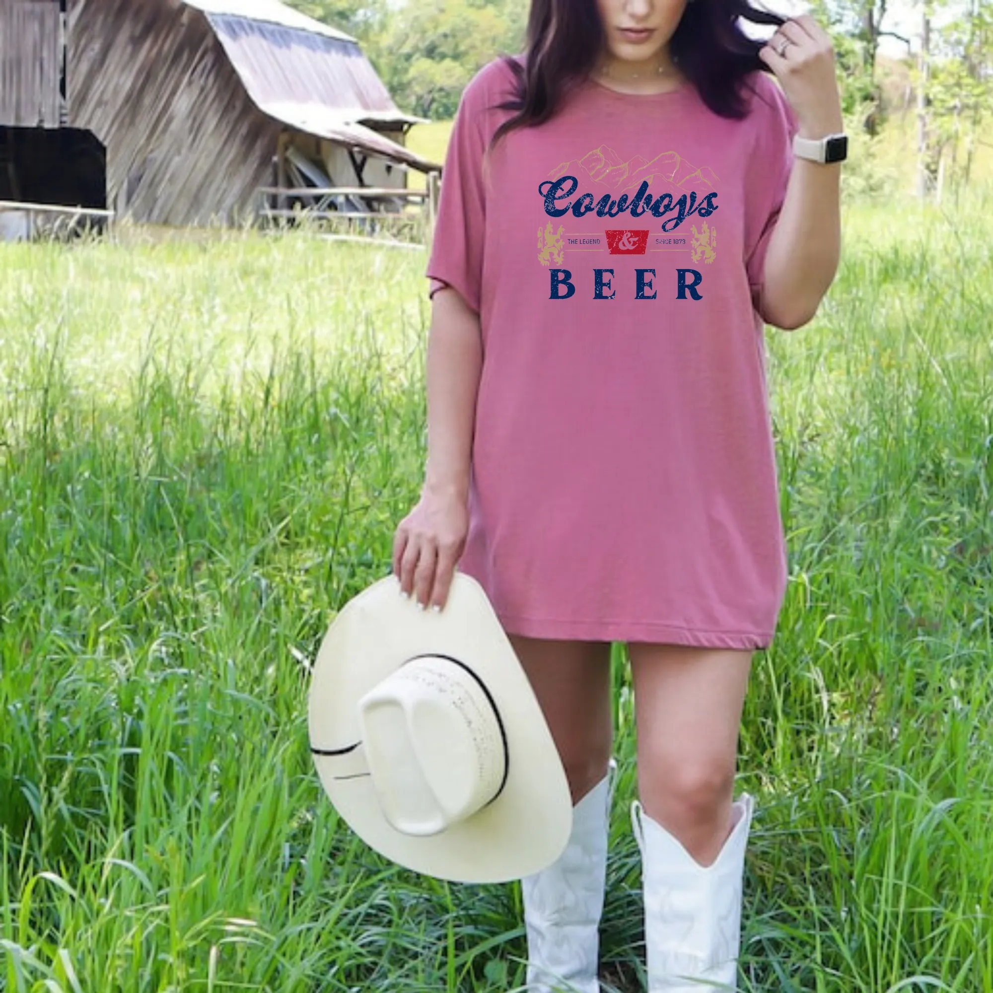 Cowboys and Beer Shirt | Western Cowgirl Shirt