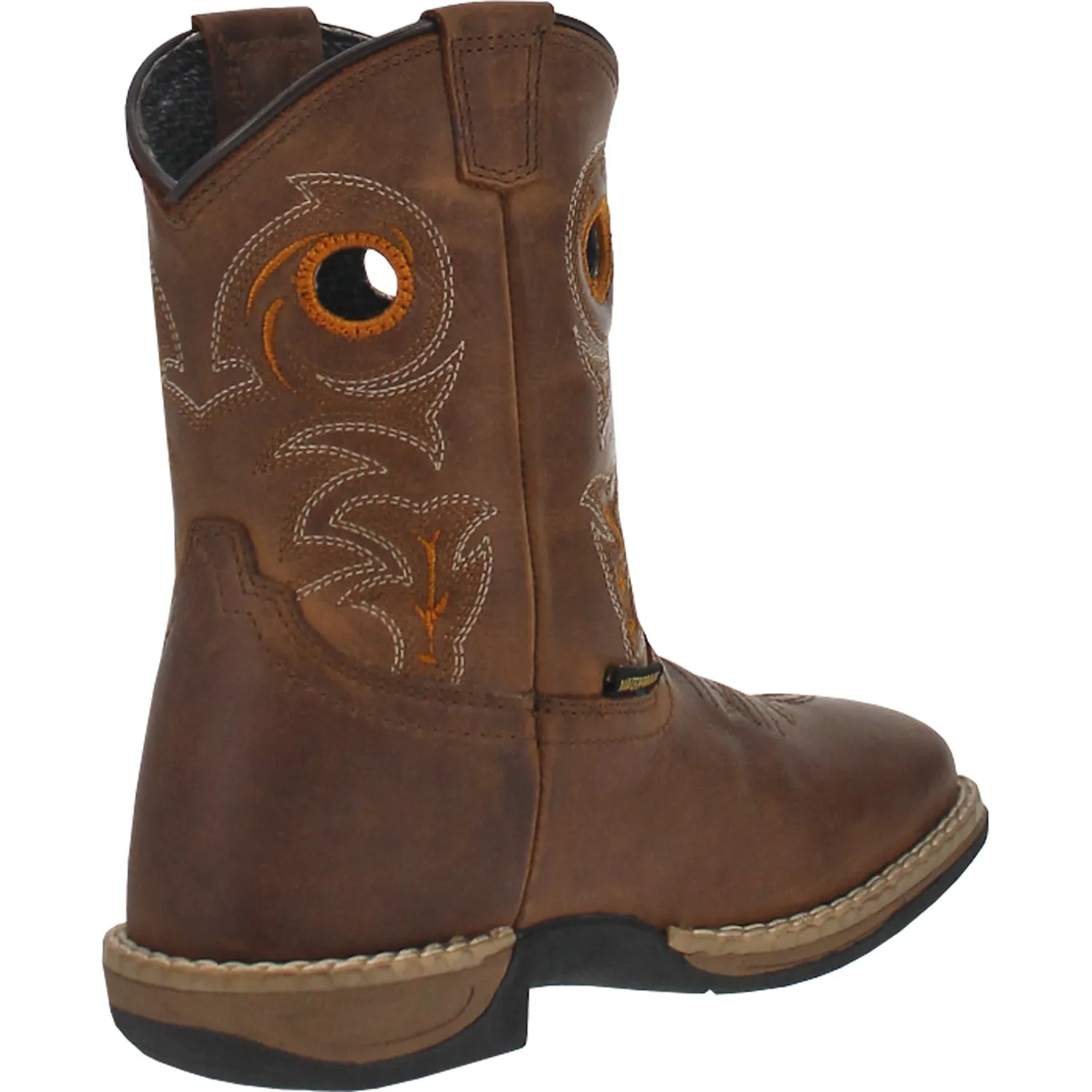 Dan Post Kids Boys Storms Eye Jr Cowboy Boots Leather Brown