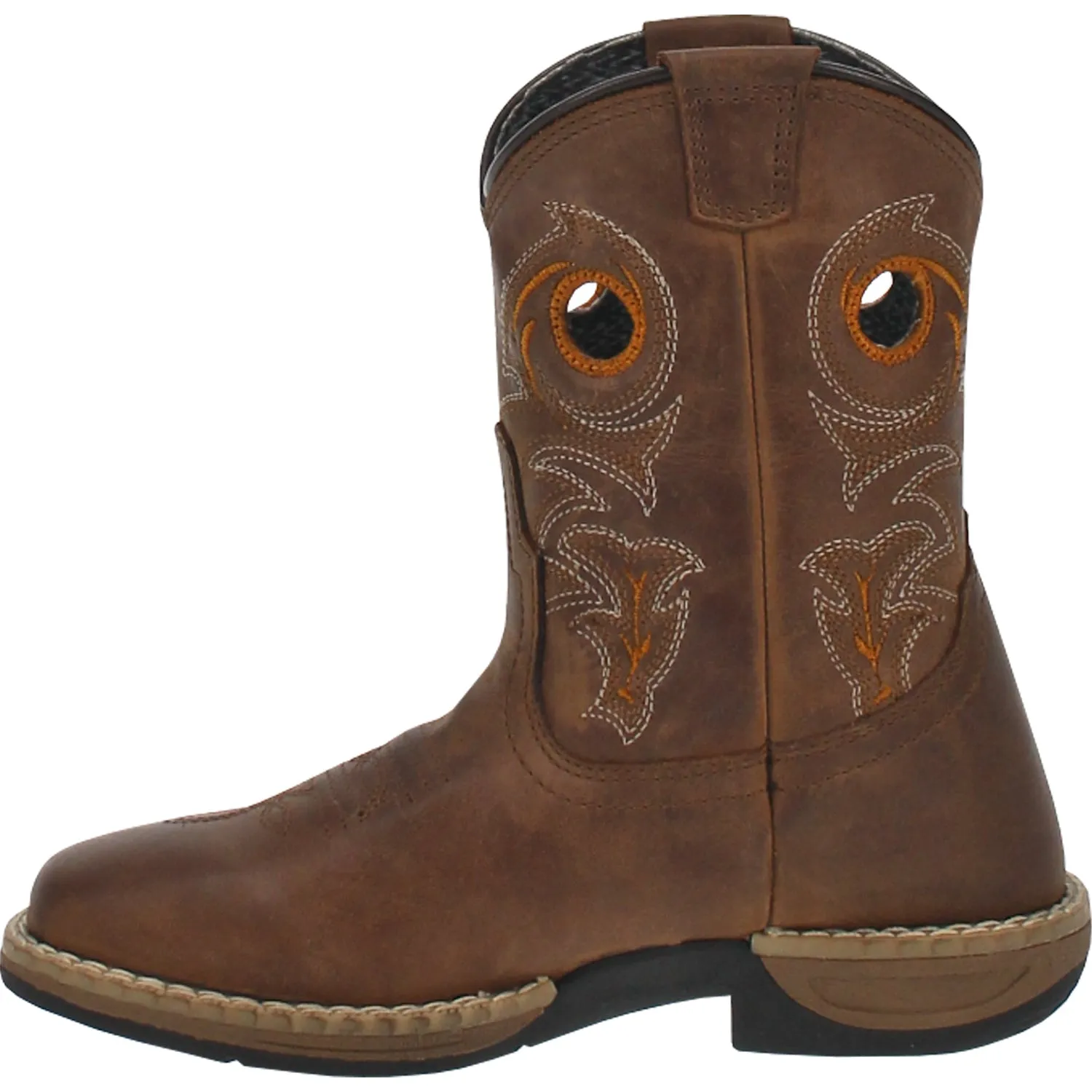 Dan Post Kids Boys Storms Eye Jr Cowboy Boots Leather Brown