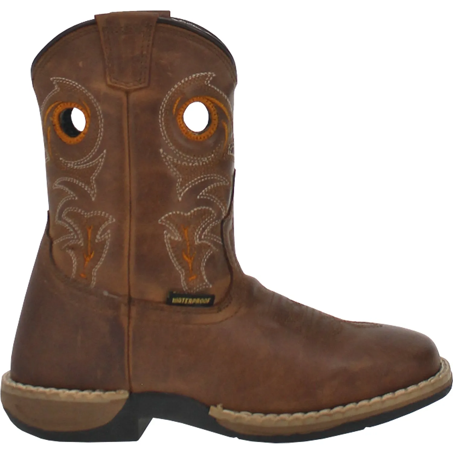 Dan Post Kids Boys Storms Eye Jr Cowboy Boots Leather Brown