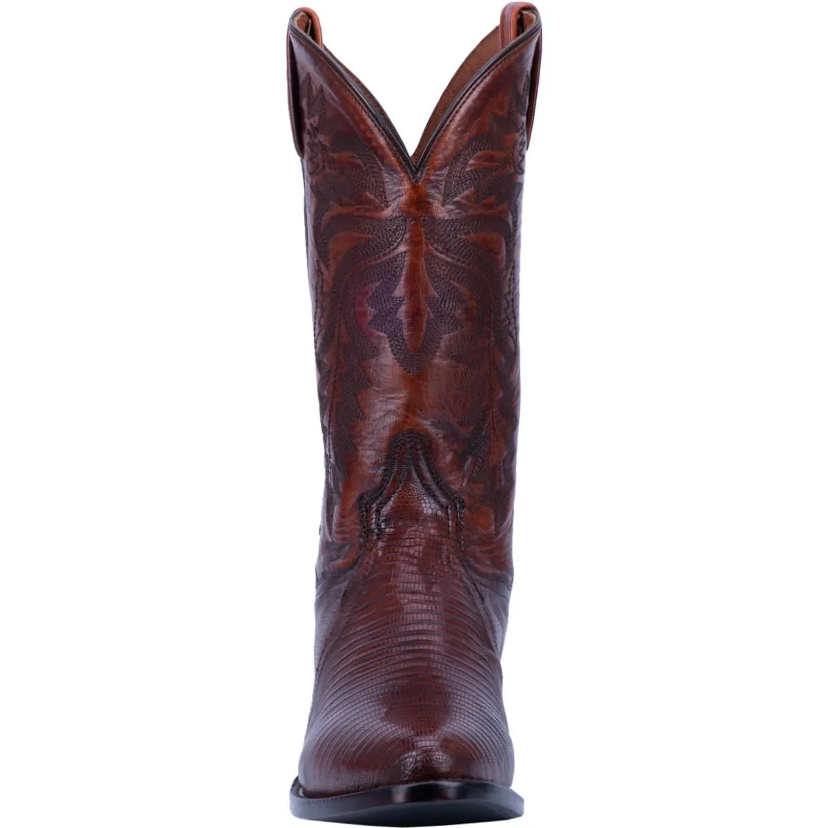 Dan Post Tan Winston Lizard Mens R Toe Western Boots DP3051R