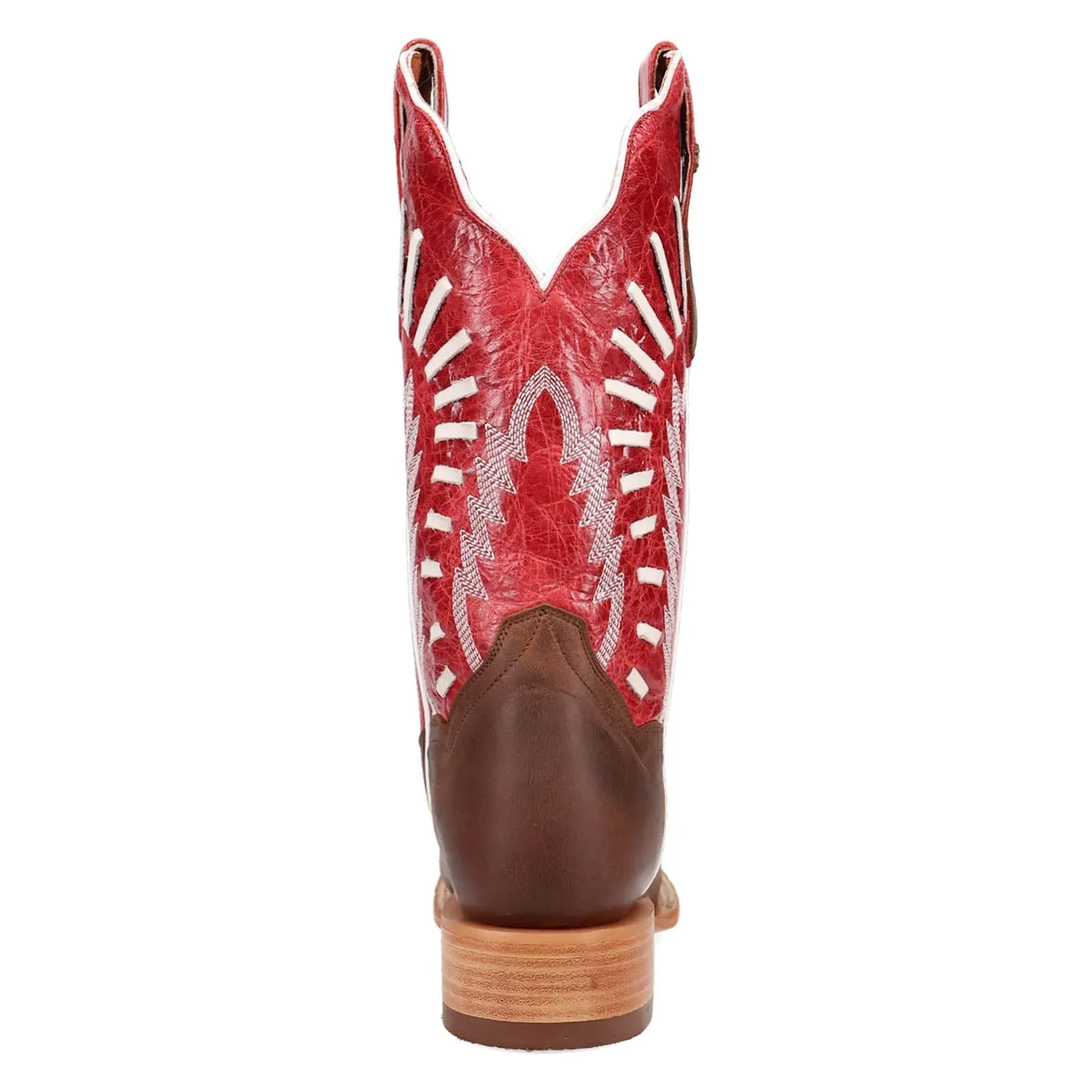 Dan Post Womens Lacey Brown/Red Leather Cowboy Boots