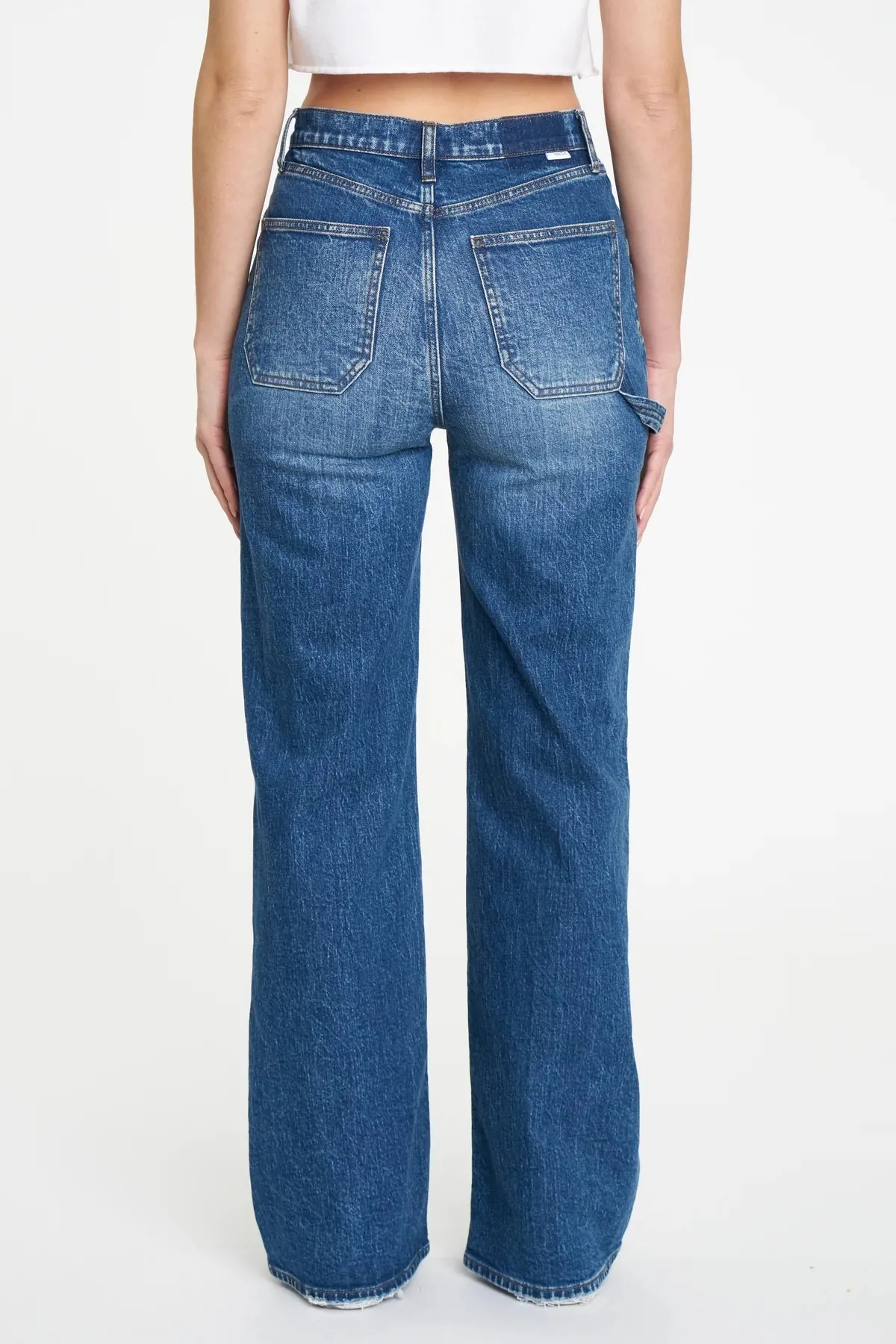 Daze Denim | Far Out Wide Leg Utility Jeans | Medium Wash