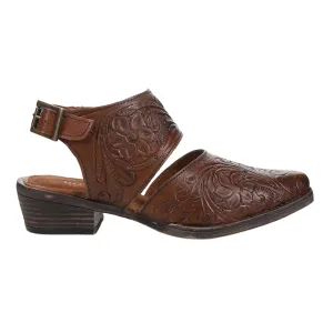 Dianna Tooled Snip Toe Mule Booties