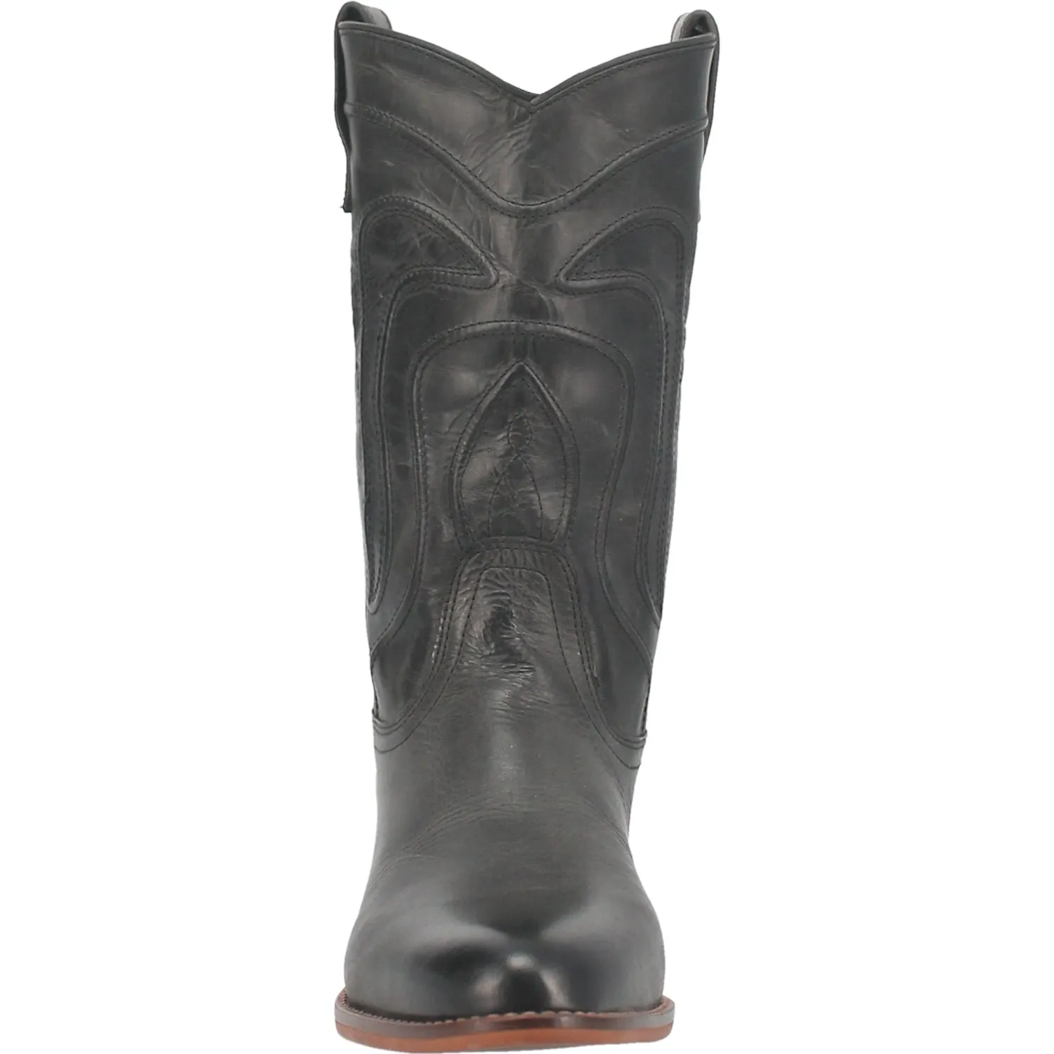 Dingo Mens Montana Cowboy Boots Leather Black