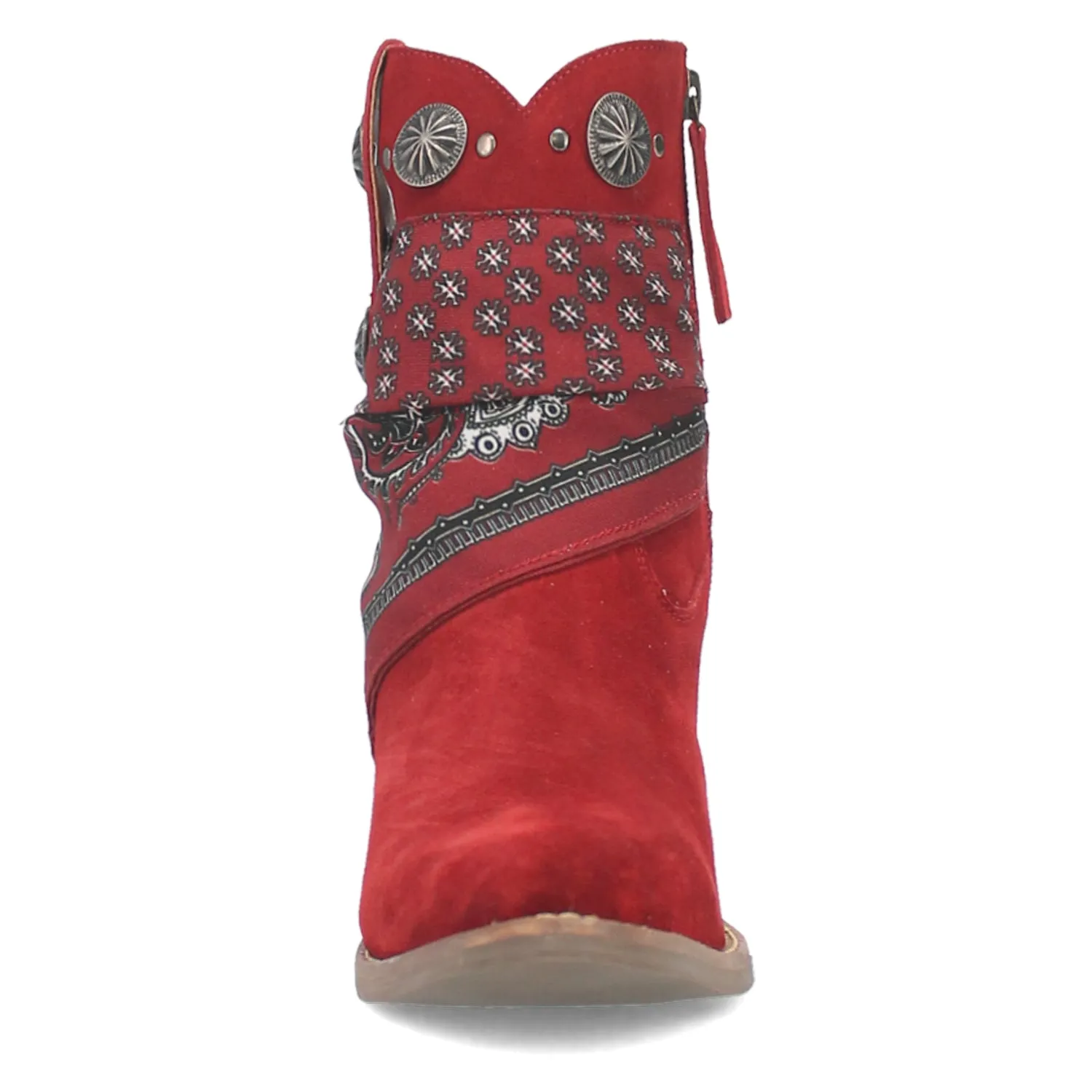 Dingo Womens Bandida Red Suede Fashion Boots