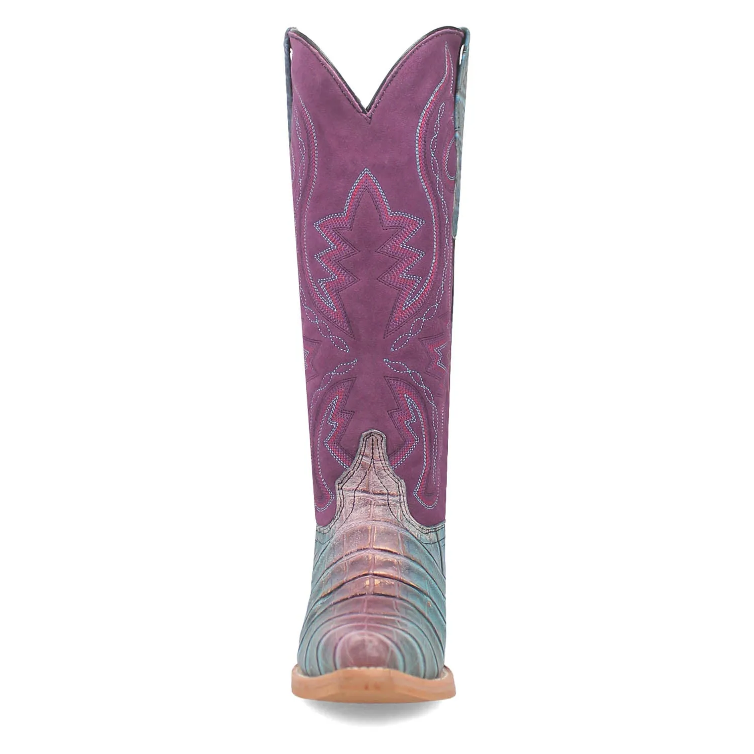 Dingo Womens Caterina Purple/Blue Leather Cowboy Boots