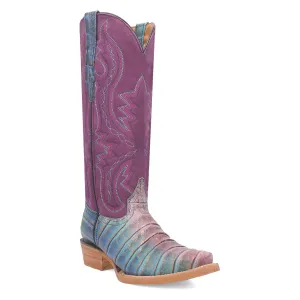 Dingo Womens Caterina Purple/Blue Leather Cowboy Boots