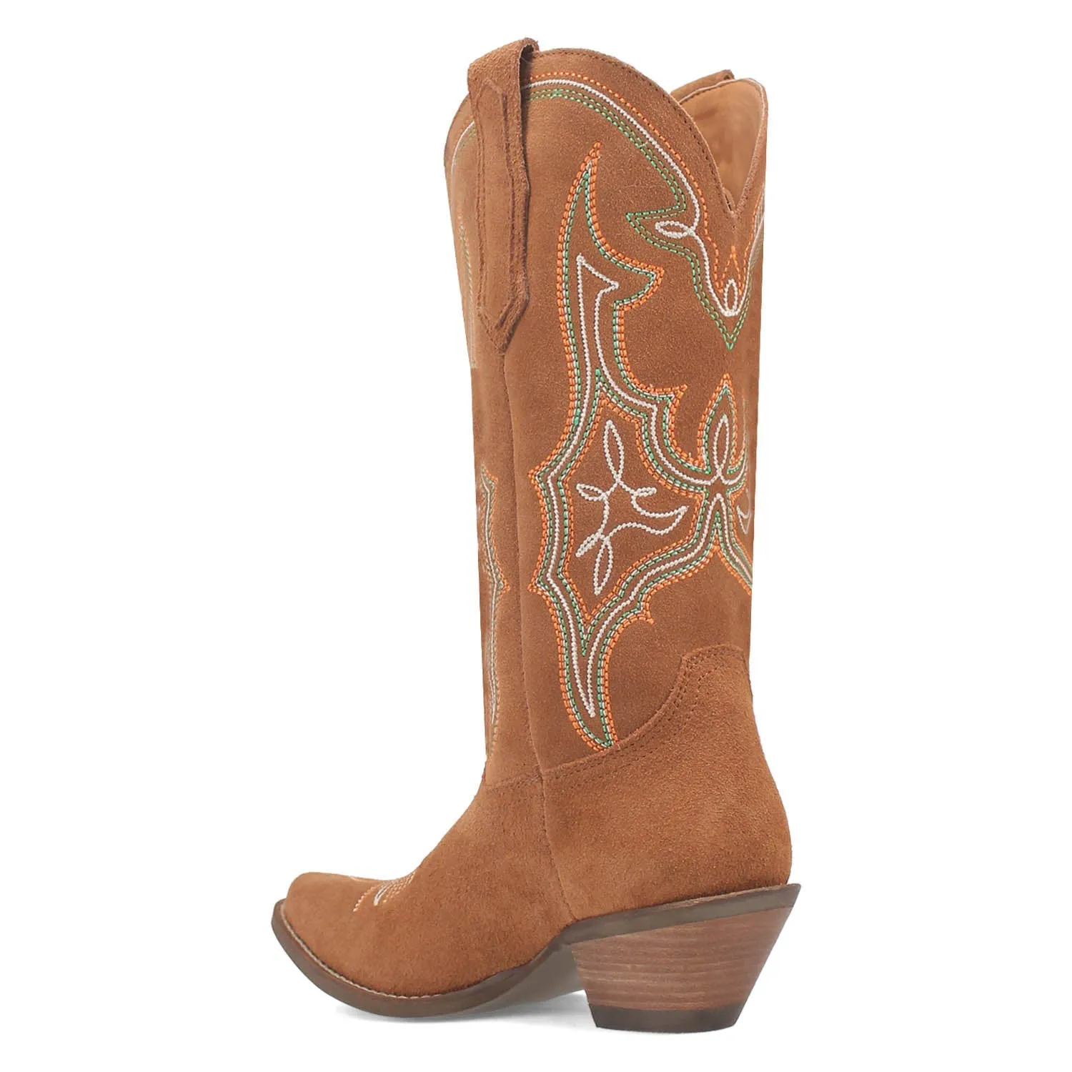 Dingo Womens Hot Sauce Camel Suede Cowboy Boots