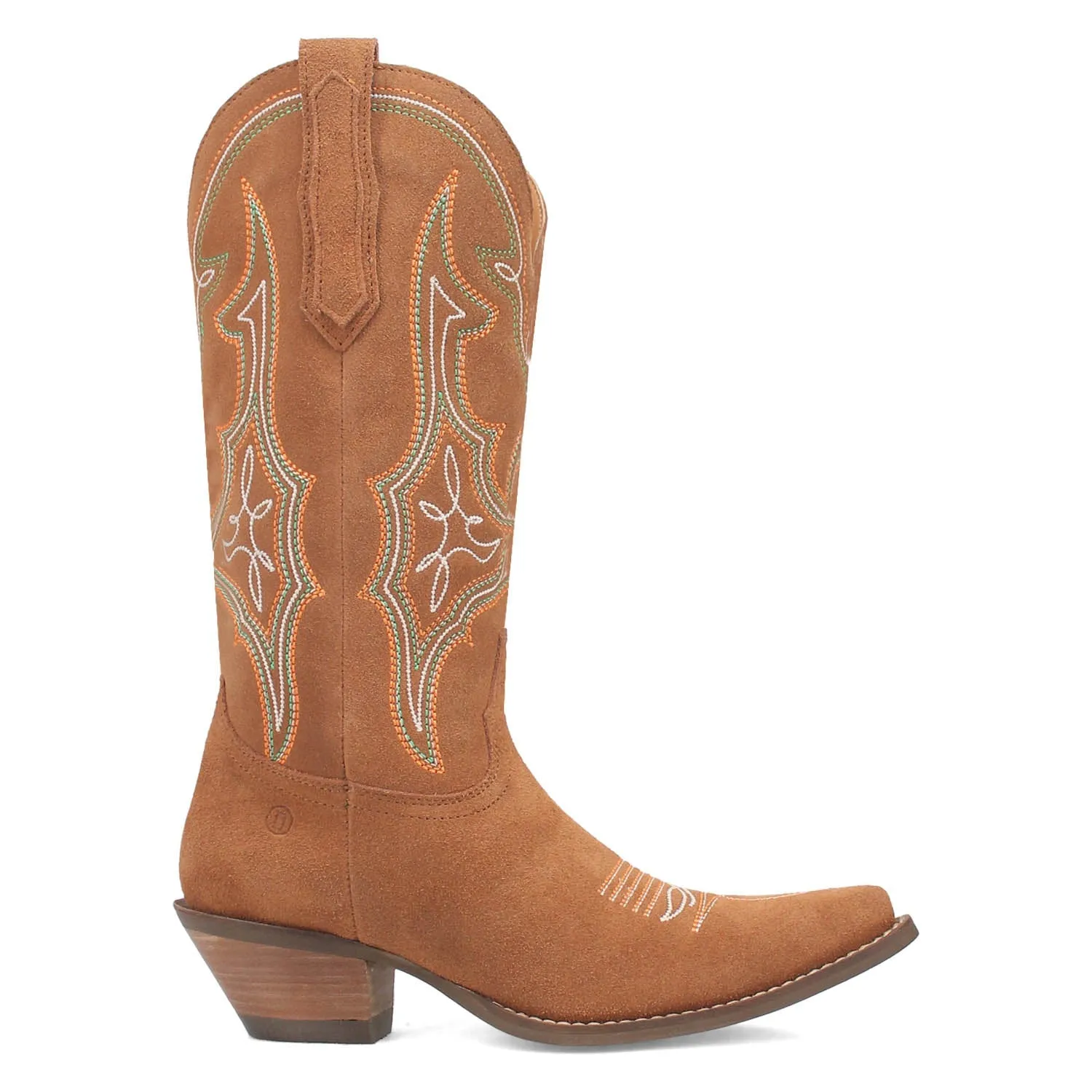 Dingo Womens Hot Sauce Camel Suede Cowboy Boots