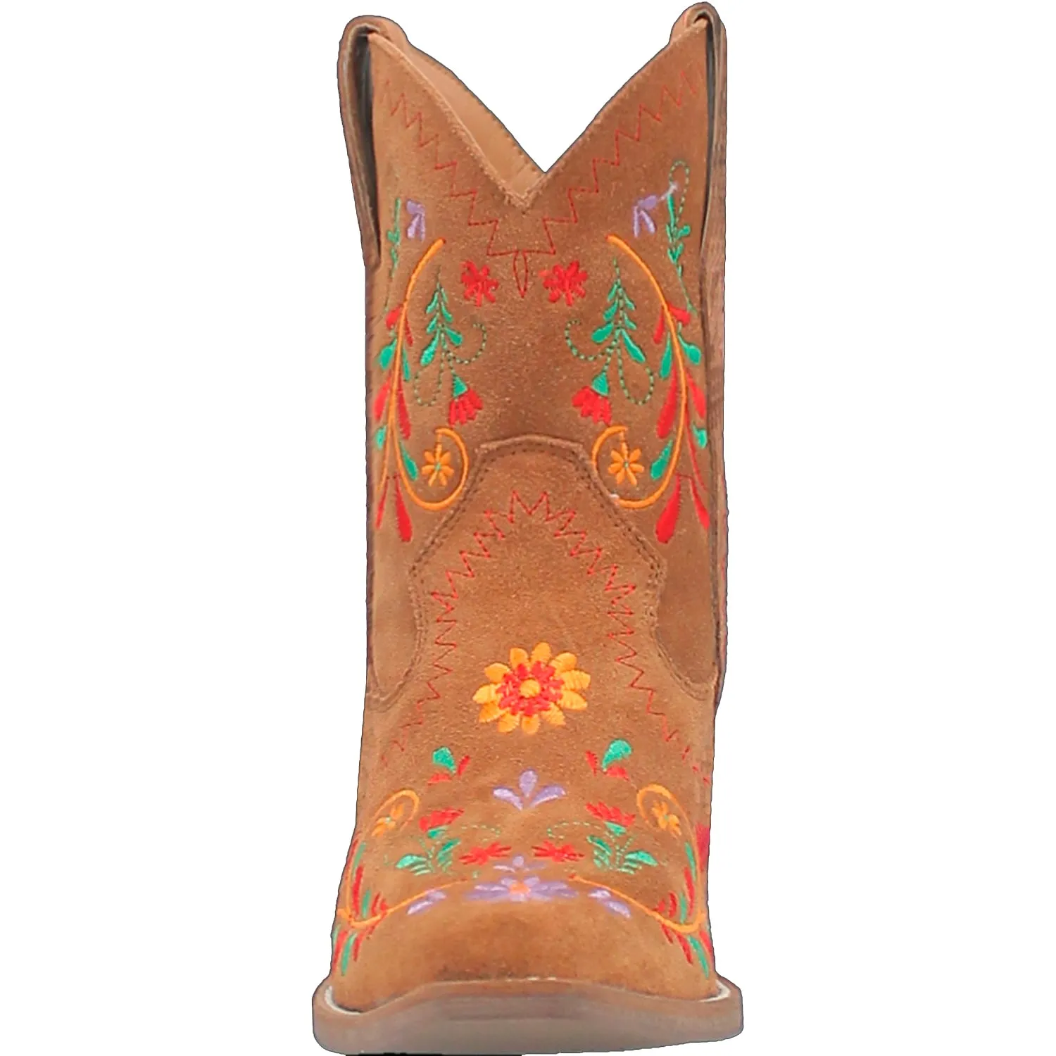 Dingo Womens Sugar Bugie Bootie Camel Suede Cowboy Boots