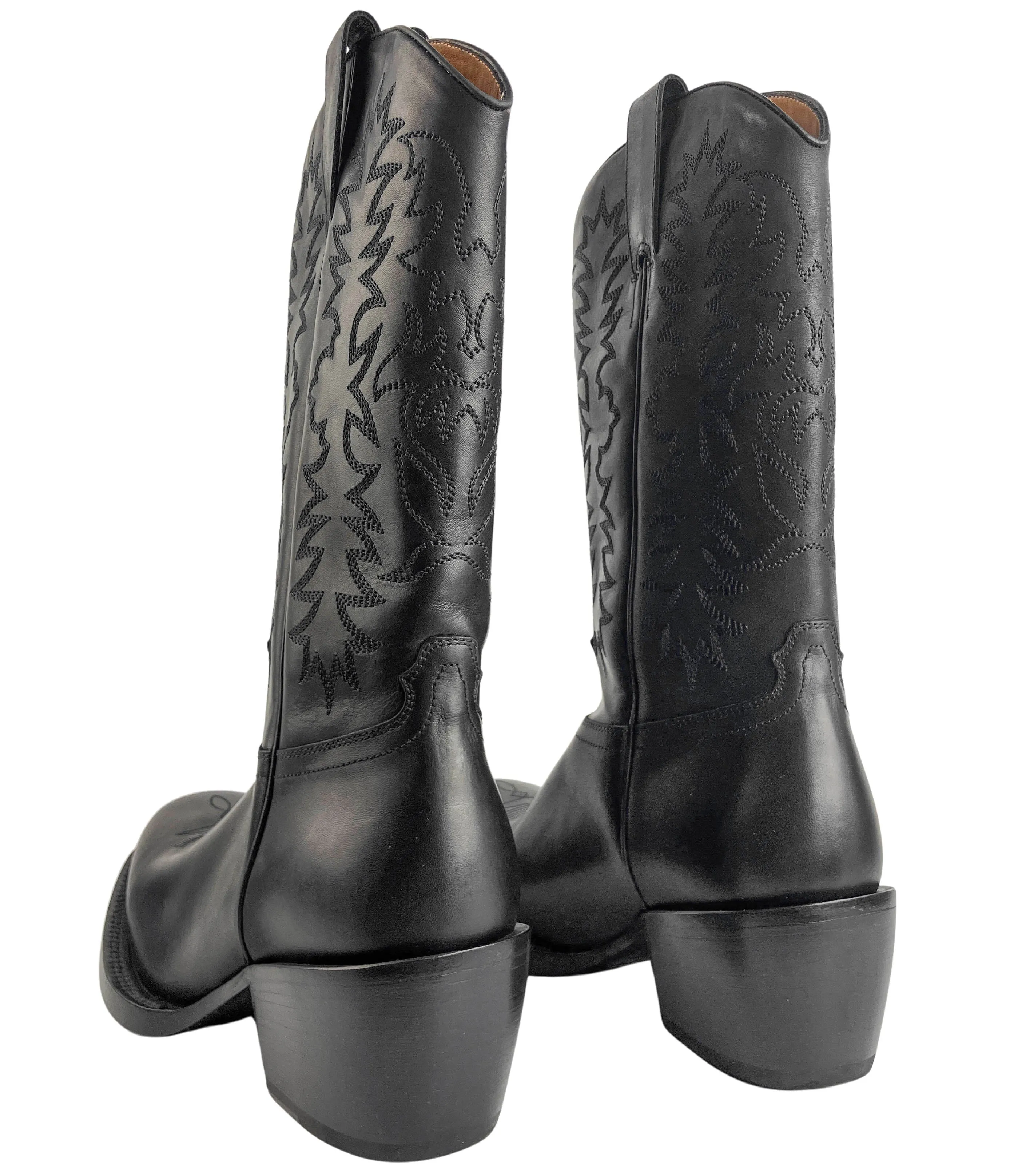 Dries Van Noten Cowboy Boots in Black