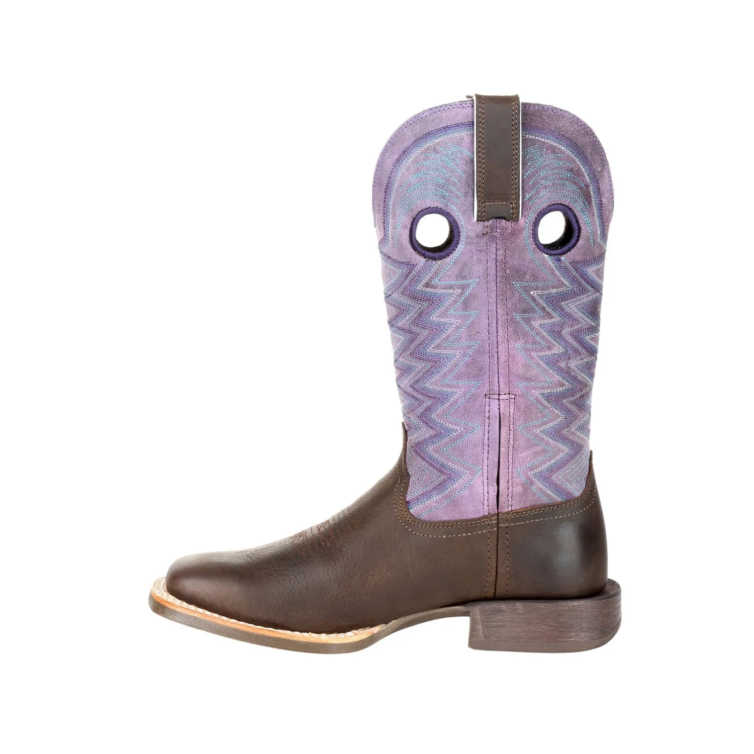 Durango Womens Dark Earth/Amethyst Leather Lady Rebel Pro Cowboy Boots