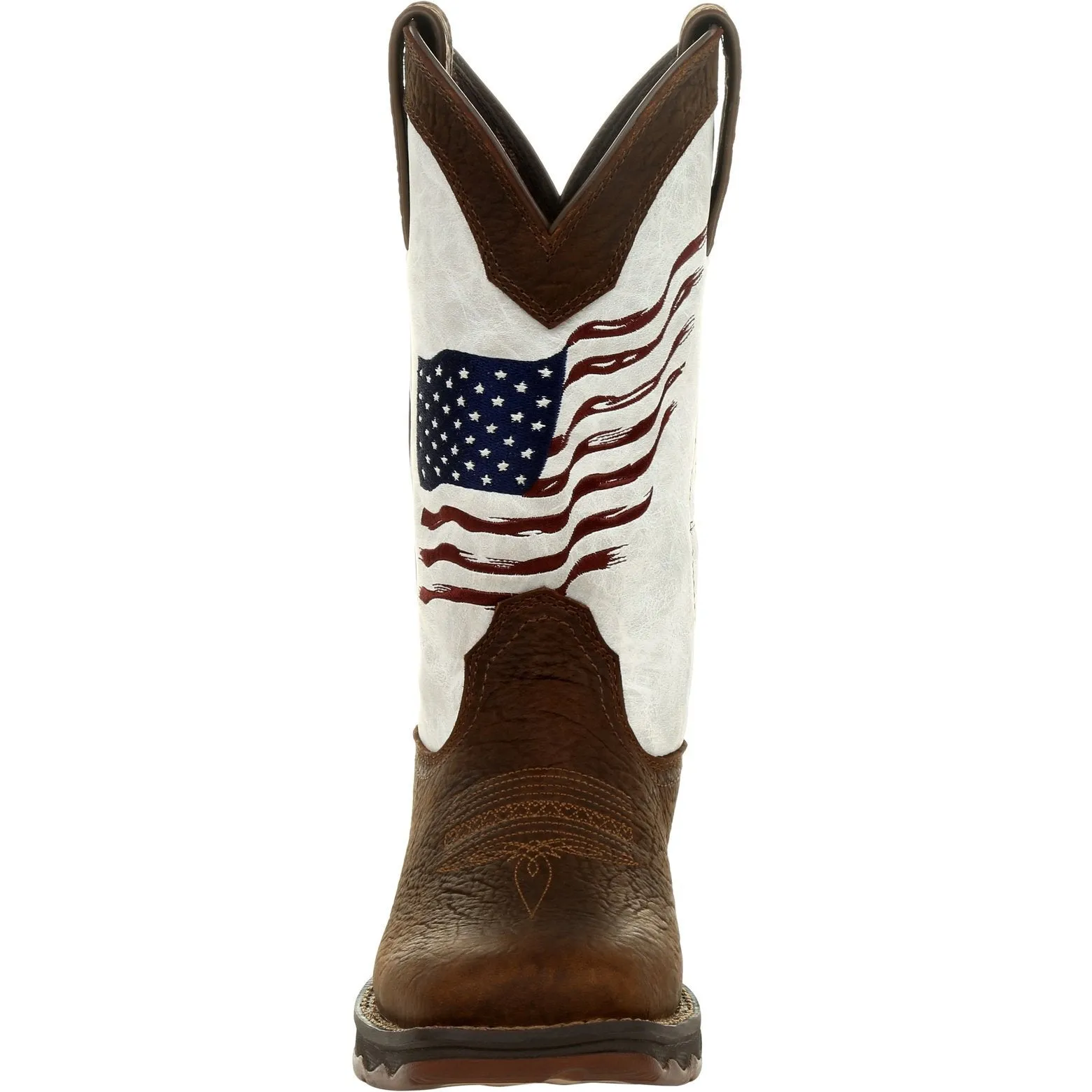 Durango Women's Lady Rebel Distressed Flag 11" Square Toe Western Boot DRD0394