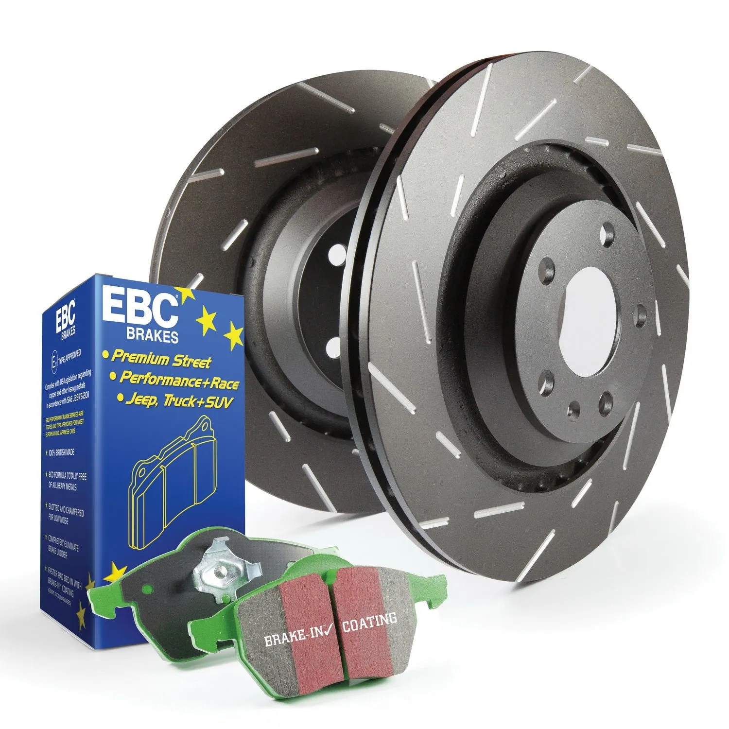 EBC Brakes S2KF1174 S2 Kits Greenstuff 2000 and USR Rotors