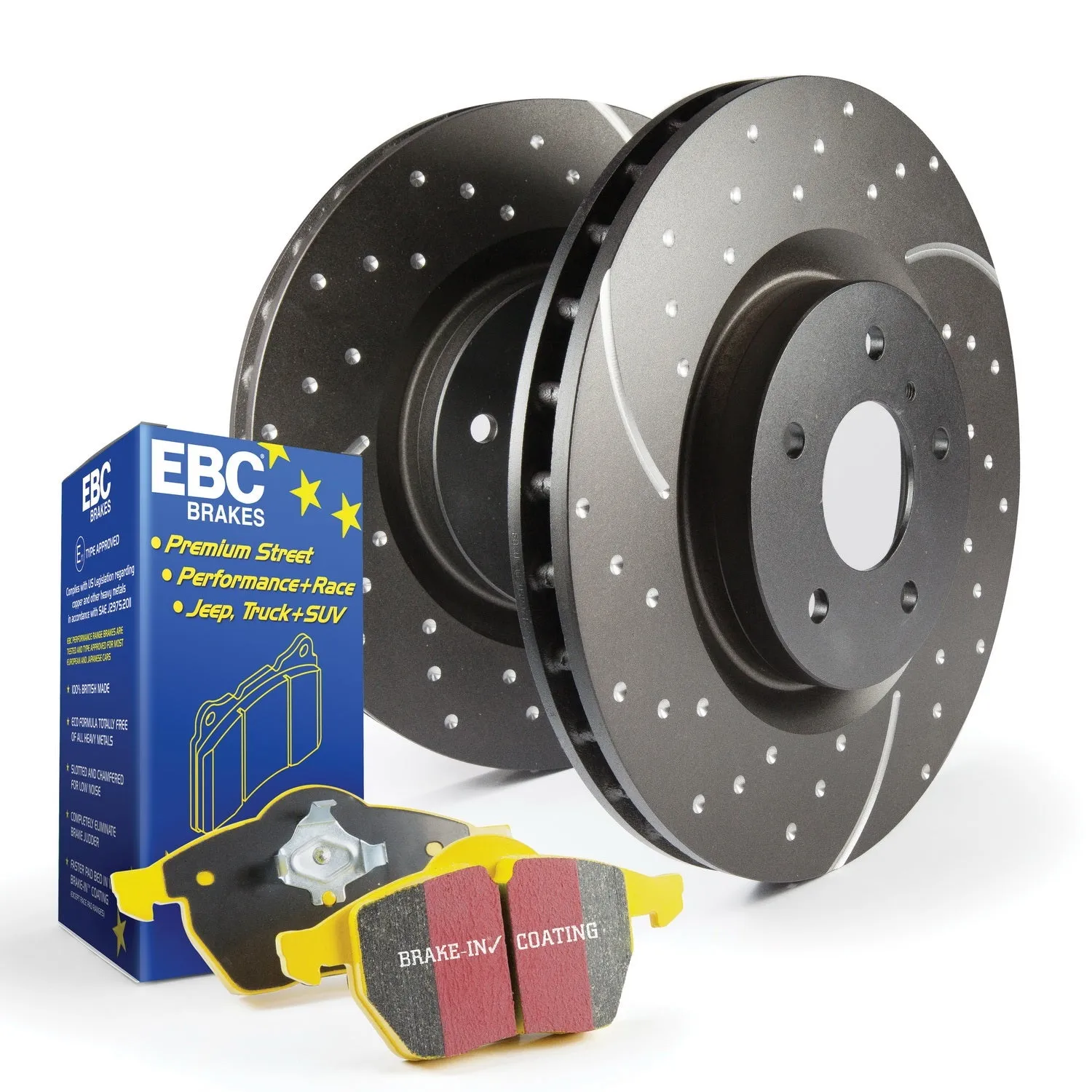 EBC Brakes S5KF1065 S5 Kits Yellowstuff And GD Rotors