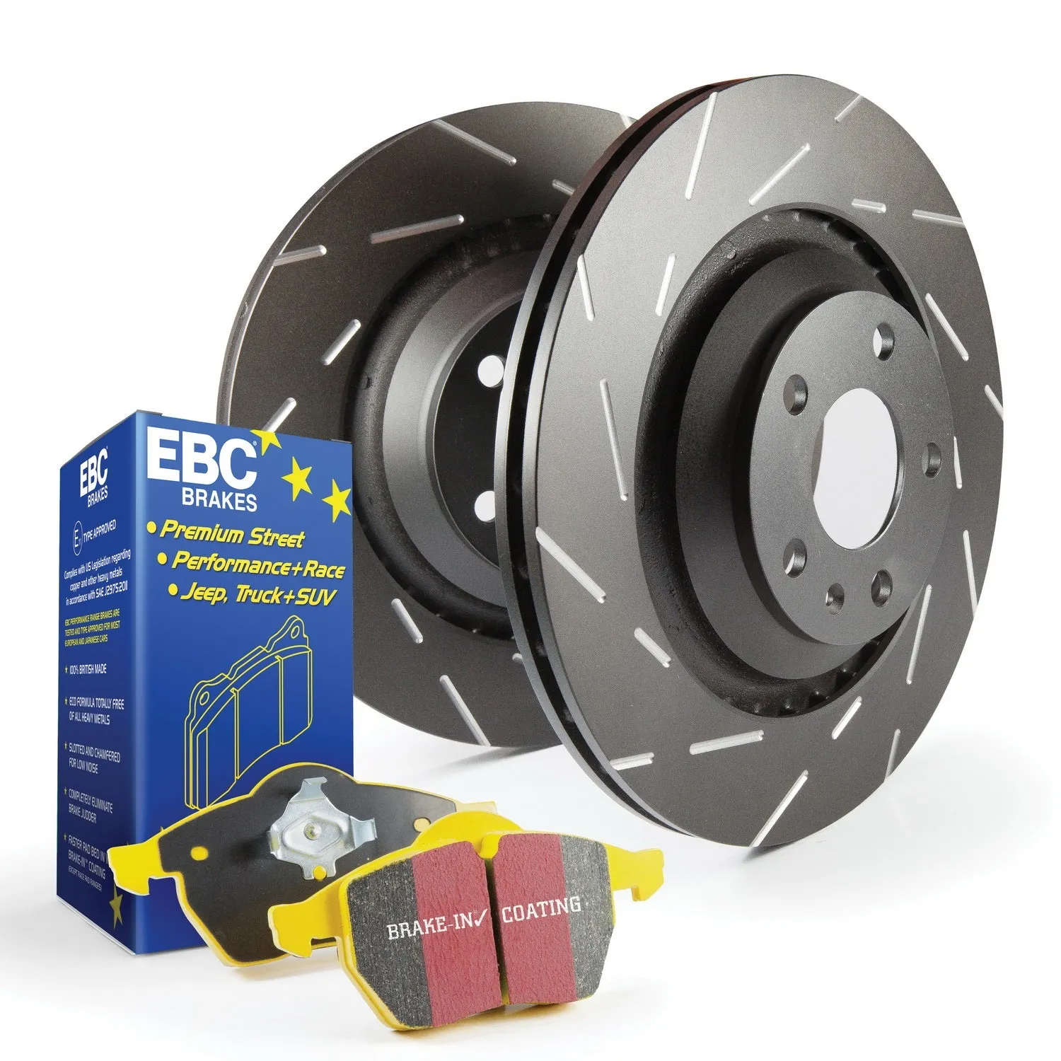 EBC Brakes S9KF1493 S9 Kits Yellowstuff and USR Rotors