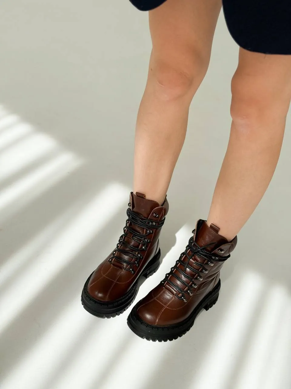 Elegant Women's Handmade Leather Boots - Crafted in Ukraine. Boots with insulation sheepskin