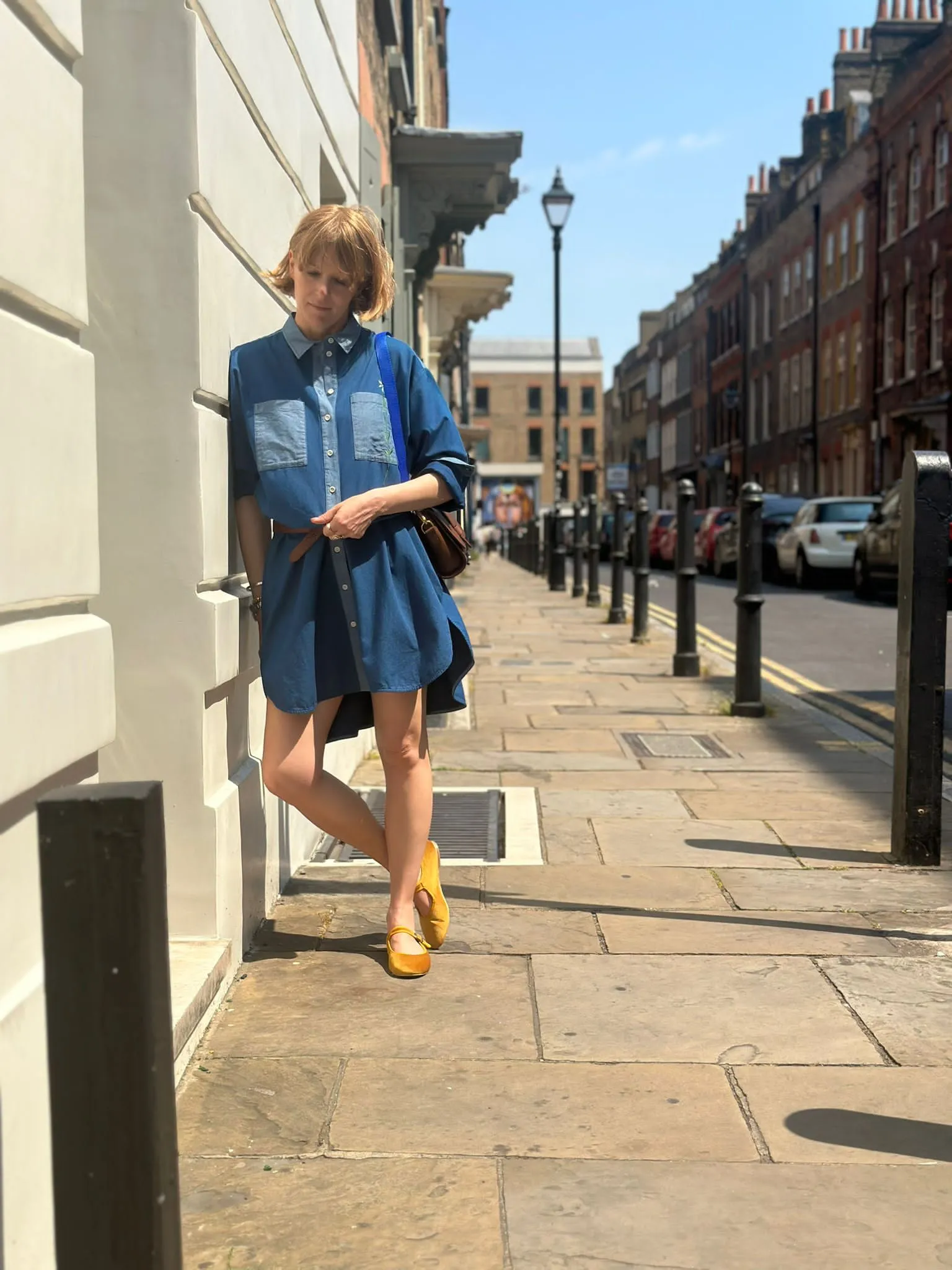 Etta Oversized Shirtdress in Japanese Denim Cotton by Saywood