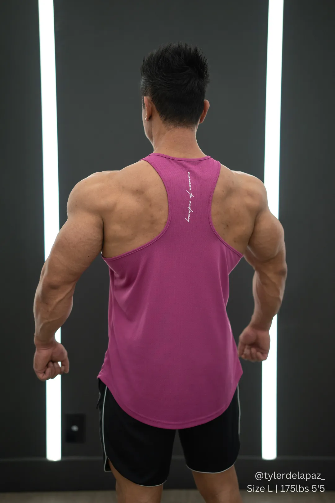 Fast-Dry Bodybuilding Workout Stringer - Magenta