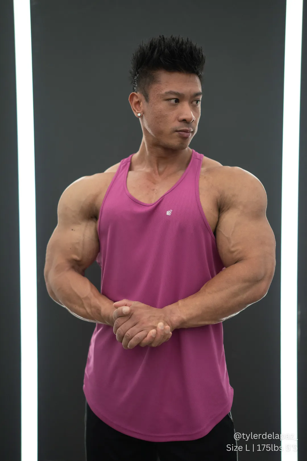 Fast-Dry Bodybuilding Workout Stringer - Magenta