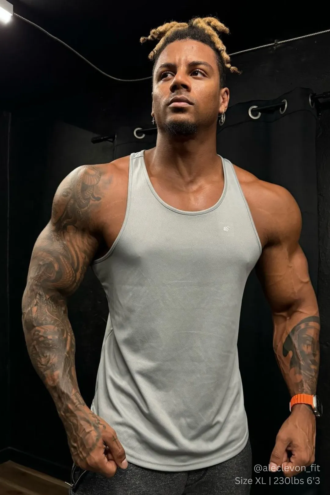 Fast-Dry Bodybuilding Workout Stringer - Silver