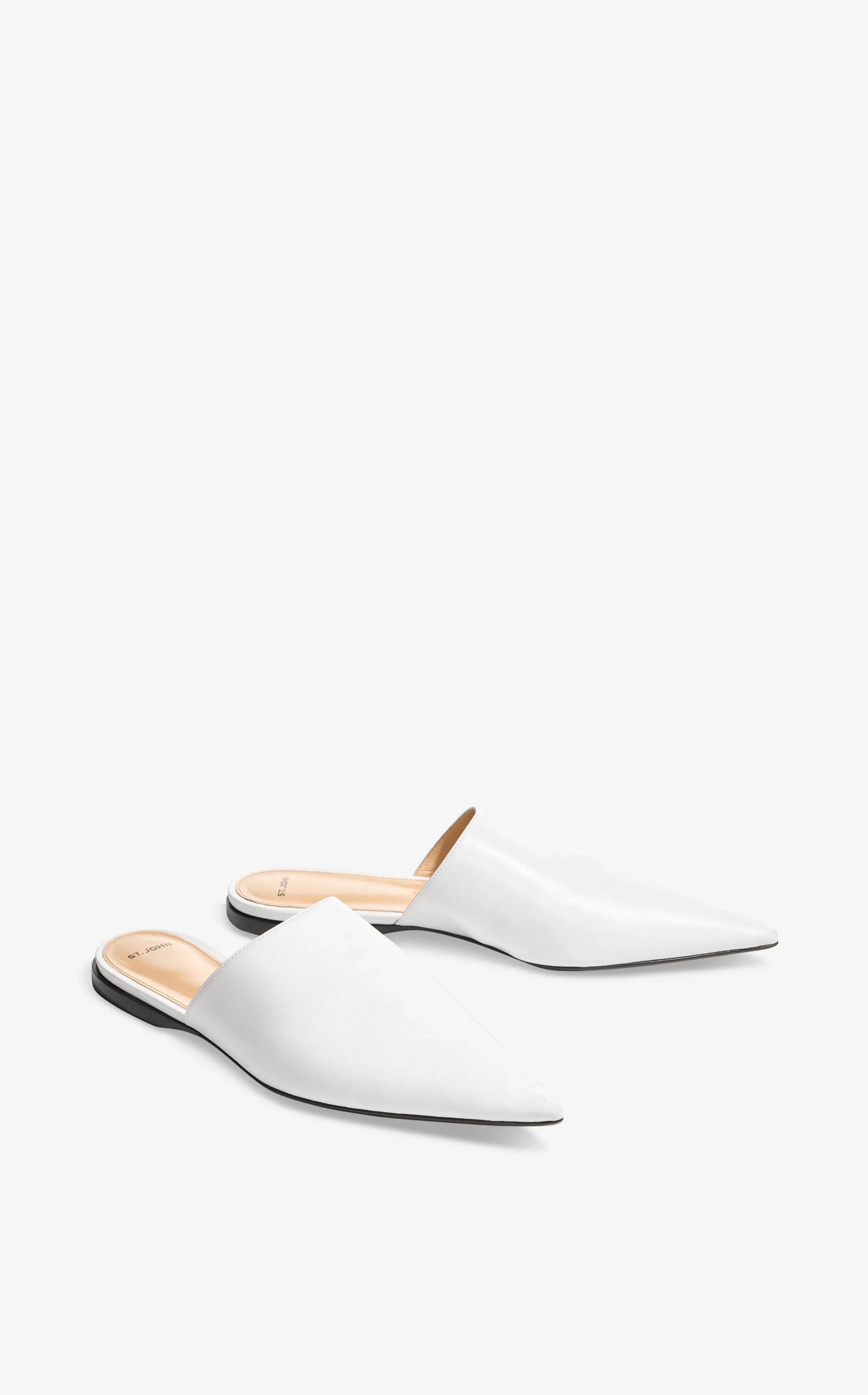 Flat Leather Mule