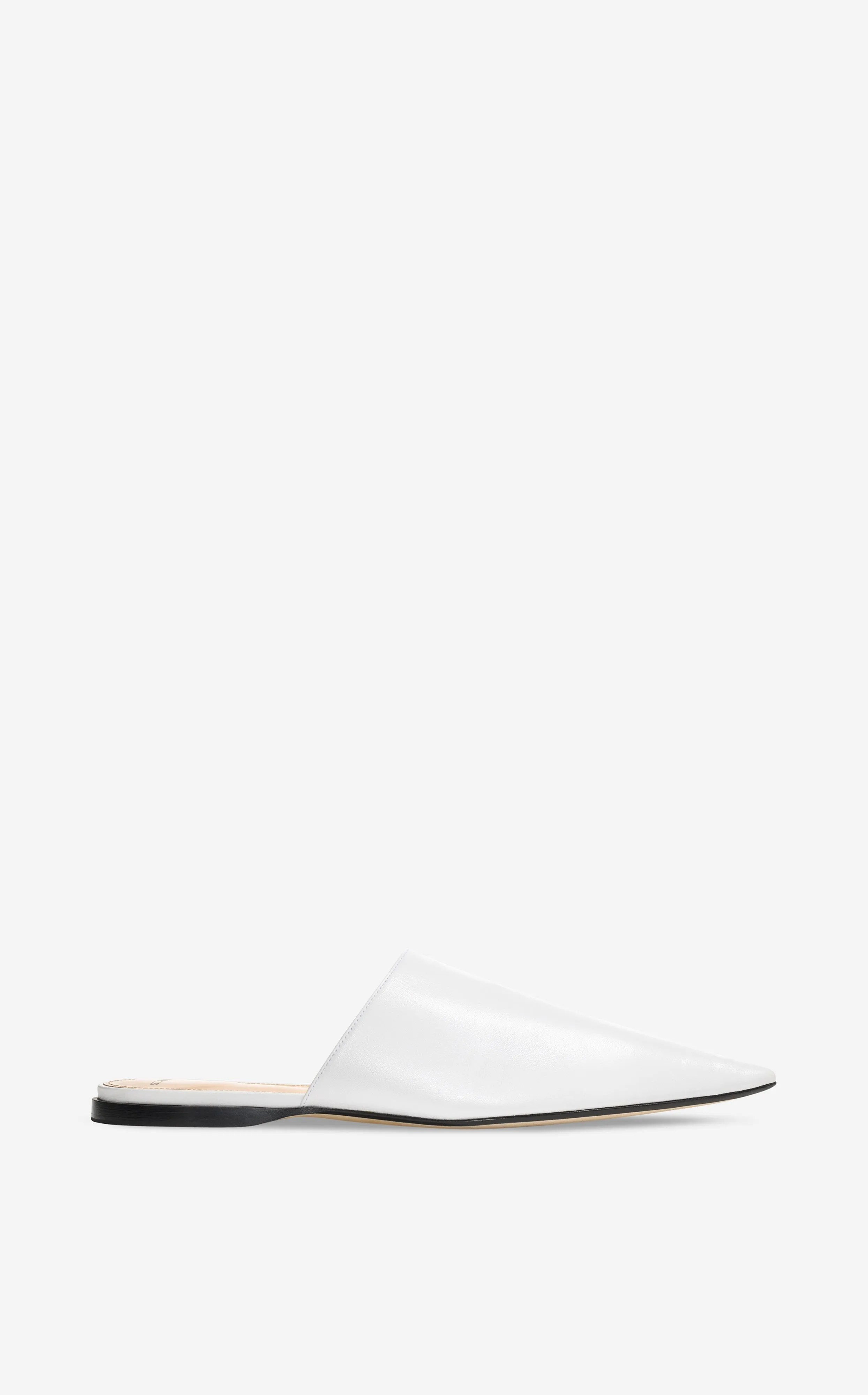 Flat Leather Mule