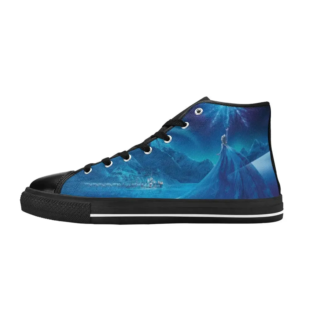 Frozen Shoes Princess Elsa Quinn Shoes High Top Sneakers for Kids and Adults