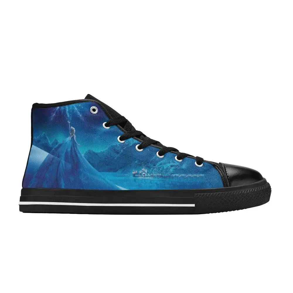 Frozen Shoes Princess Elsa Quinn Shoes High Top Sneakers for Kids and Adults