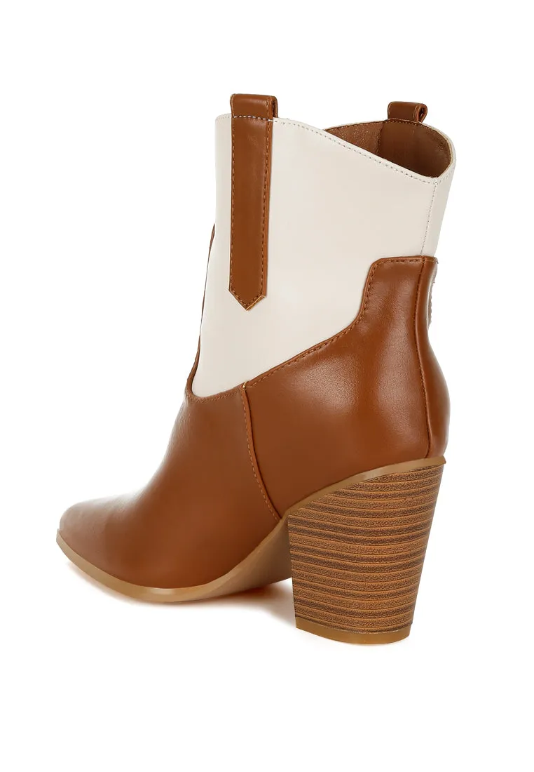 Gallops Two Tone Cowboy Boots