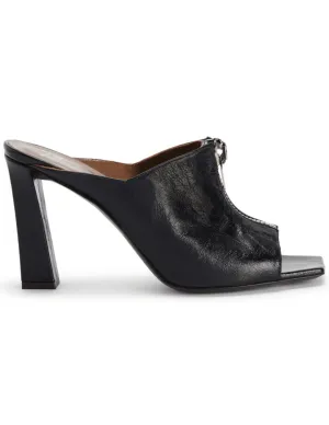 Giuseppe Zanotti Oraine Leather Zipper Mule Heel