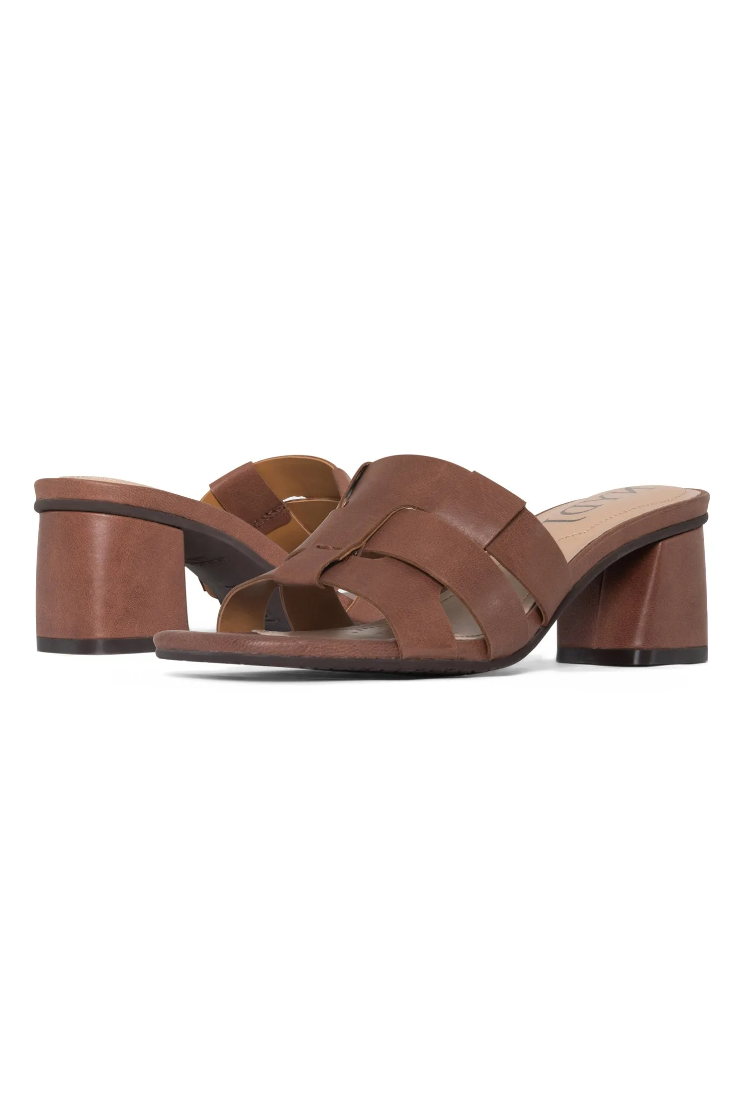 Gloriana Mule Sandals - Cognac