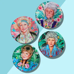 Golden Gals Coaster Set