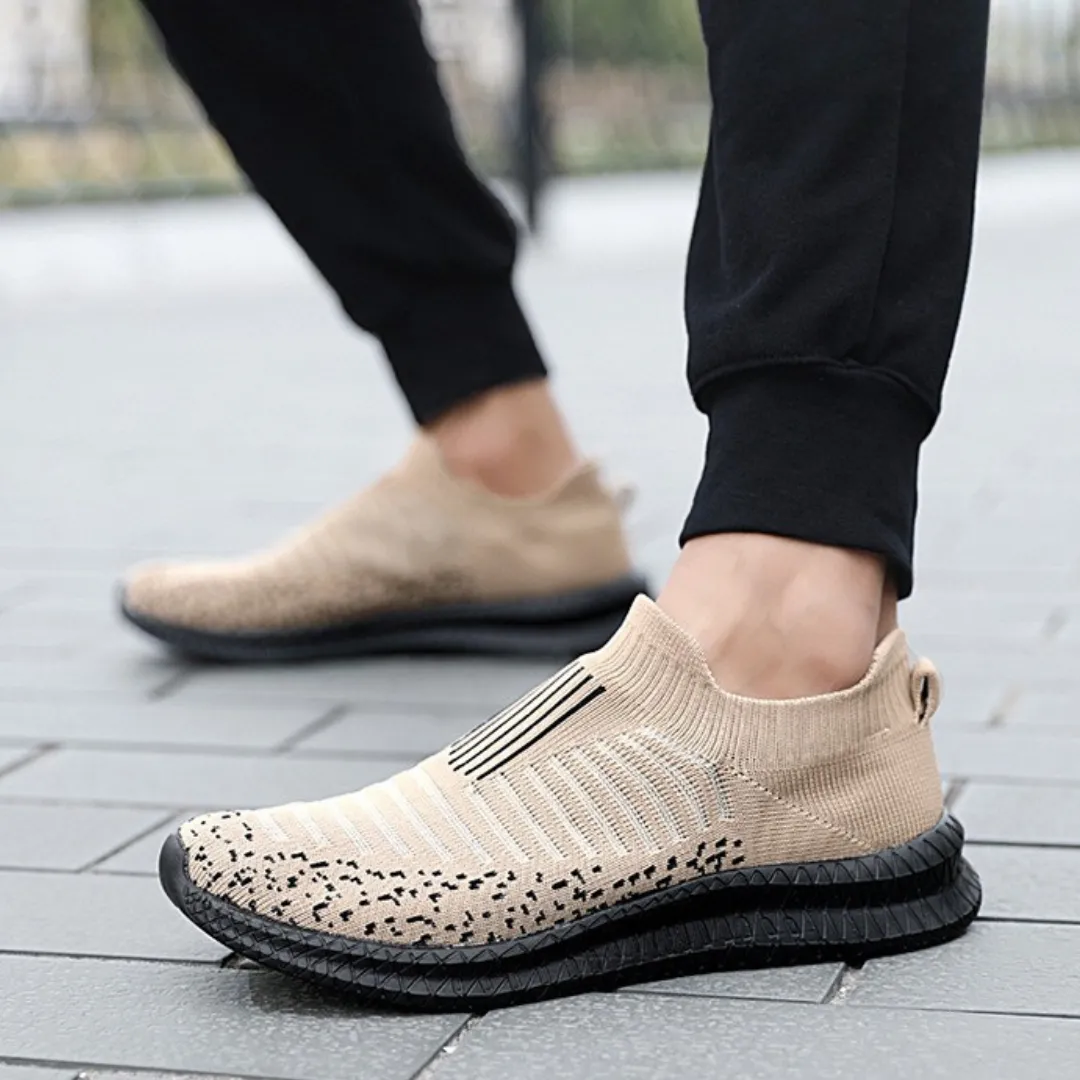 GRW Orthopedic Men Shoes Breathable Comfort Slip on Walking Sock Shoes