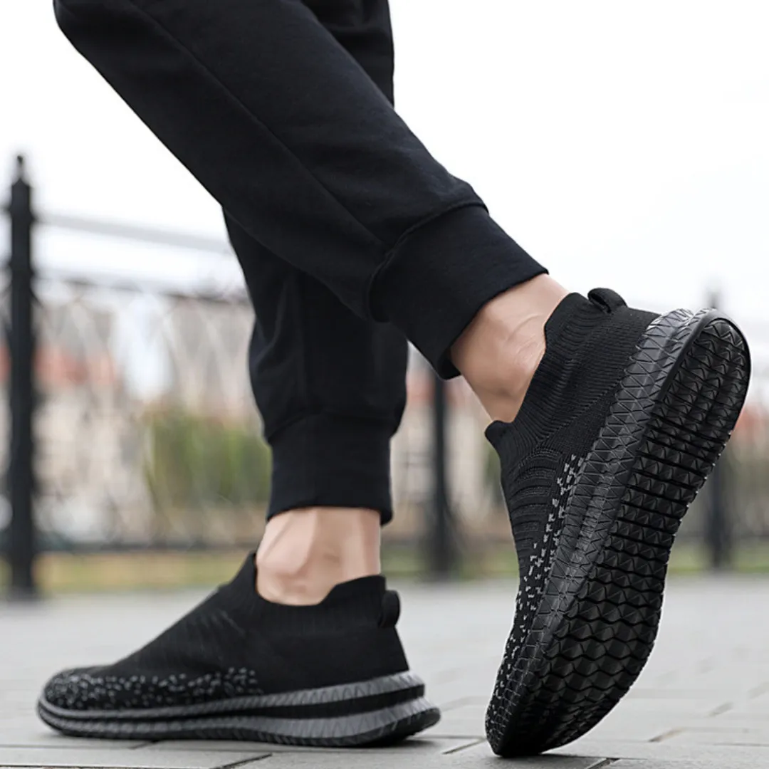 GRW Orthopedic Men Shoes Breathable Comfort Slip on Walking Sock Shoes