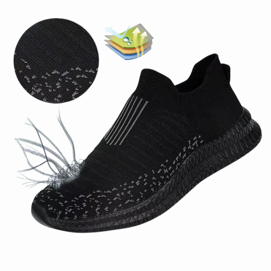 GRW Orthopedic Men Shoes Breathable Comfort Slip on Walking Sock Shoes