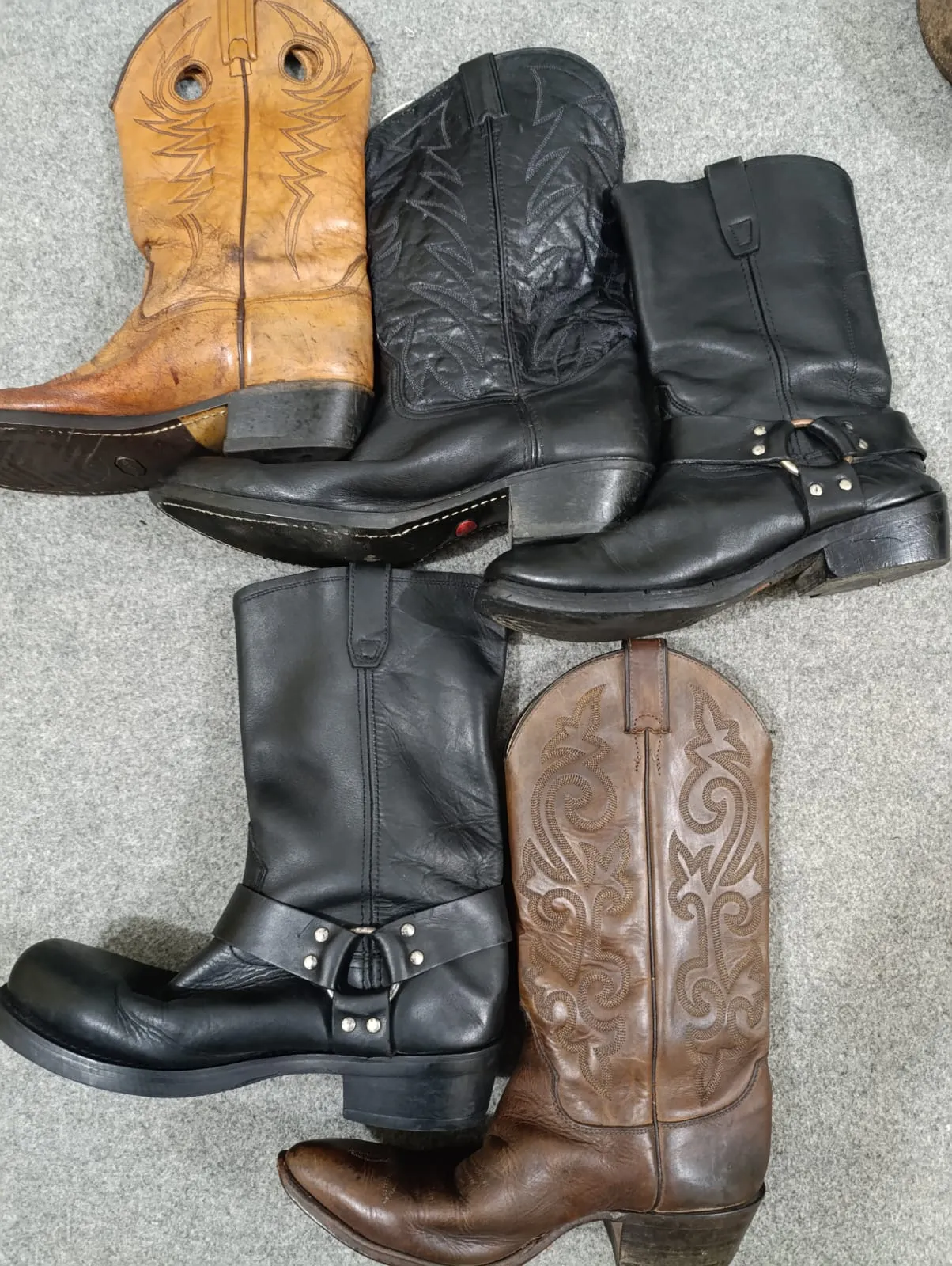 HD184 Cowboy Boots - 12 pcs