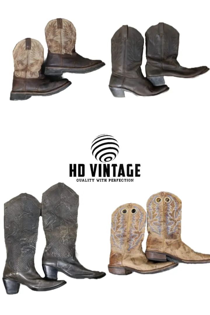 HD257 Premium Cow Boy Boots - 12 pcs